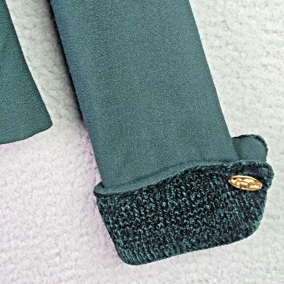 Richard Warren Wool Blazer Small Green Chenille Collar Cuffs Vintage Size 6-8 - Picture 11 of 16